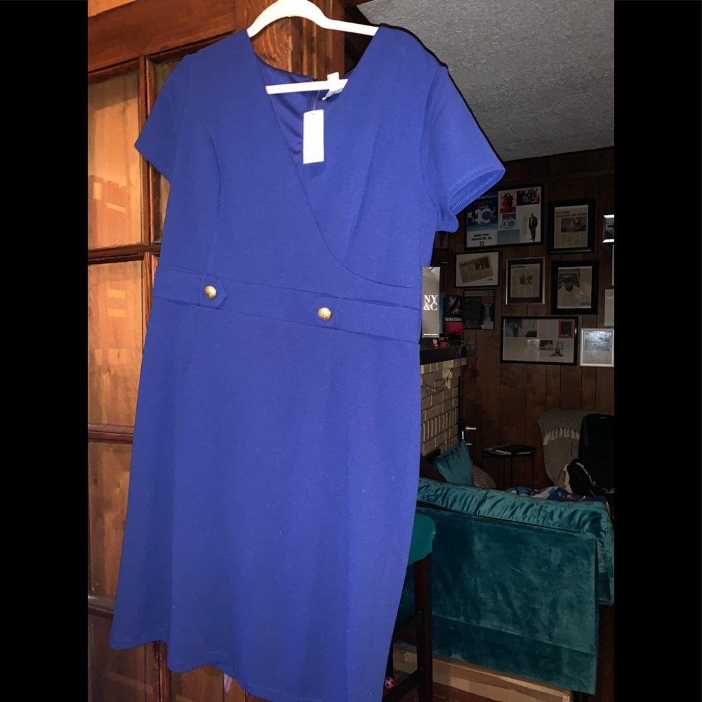 NWT Super cute royal blue sheath dress.